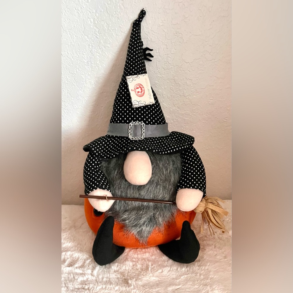 Halloween Witch Gnome Decor
